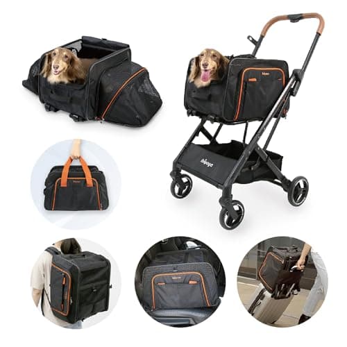 ibiyaya ibiyaya Compact 3-in-1 Convertible Pet Carrier and Stroller