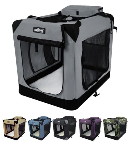 EliteField 3-Door Folding Soft Dog Crate