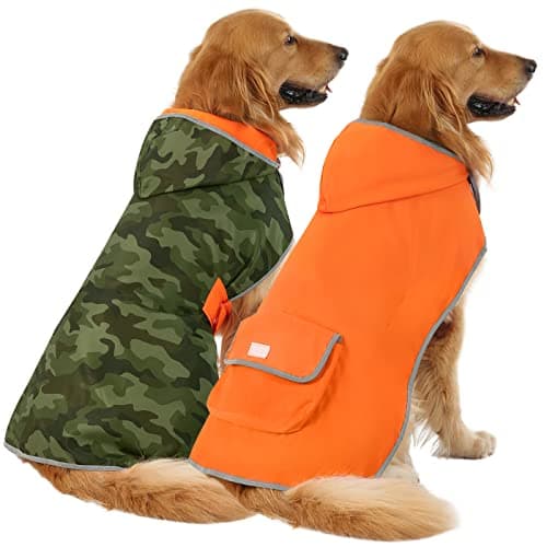 HDE HDE 2-in-1 Reversible Dog Rain Poncho