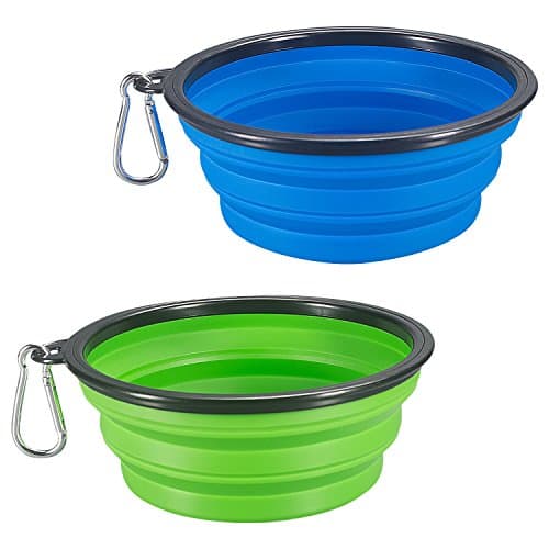 Comsun Collapsible Dog Bowl (2-pack)